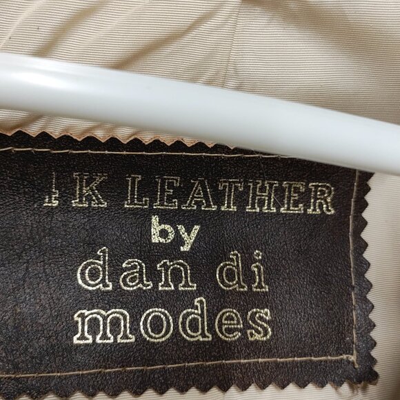 Vintage! 24K Leather Dan Di Modes Leather & Fox Fur Coat - Picture 2 of 3